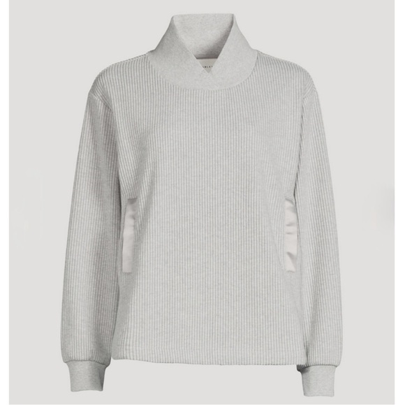 Varley Ellington Ribbed Sweatshirt Size Medium in Grey Marl - Picture 1 of 7